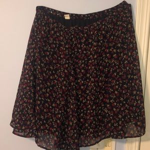 Old Navy Floral Skater Skirt